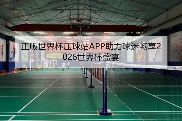 正版世界杯压球站APP助力球迷畅享2026世界杯盛宴